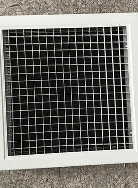 实拍喷塑乳白色单层铝合金格栅式顶回风窗 手调百叶回风口尺寸