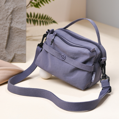 2025新款百搭迷你小方包帆布多口袋斜挎单肩小包包时尚手拎牛津布