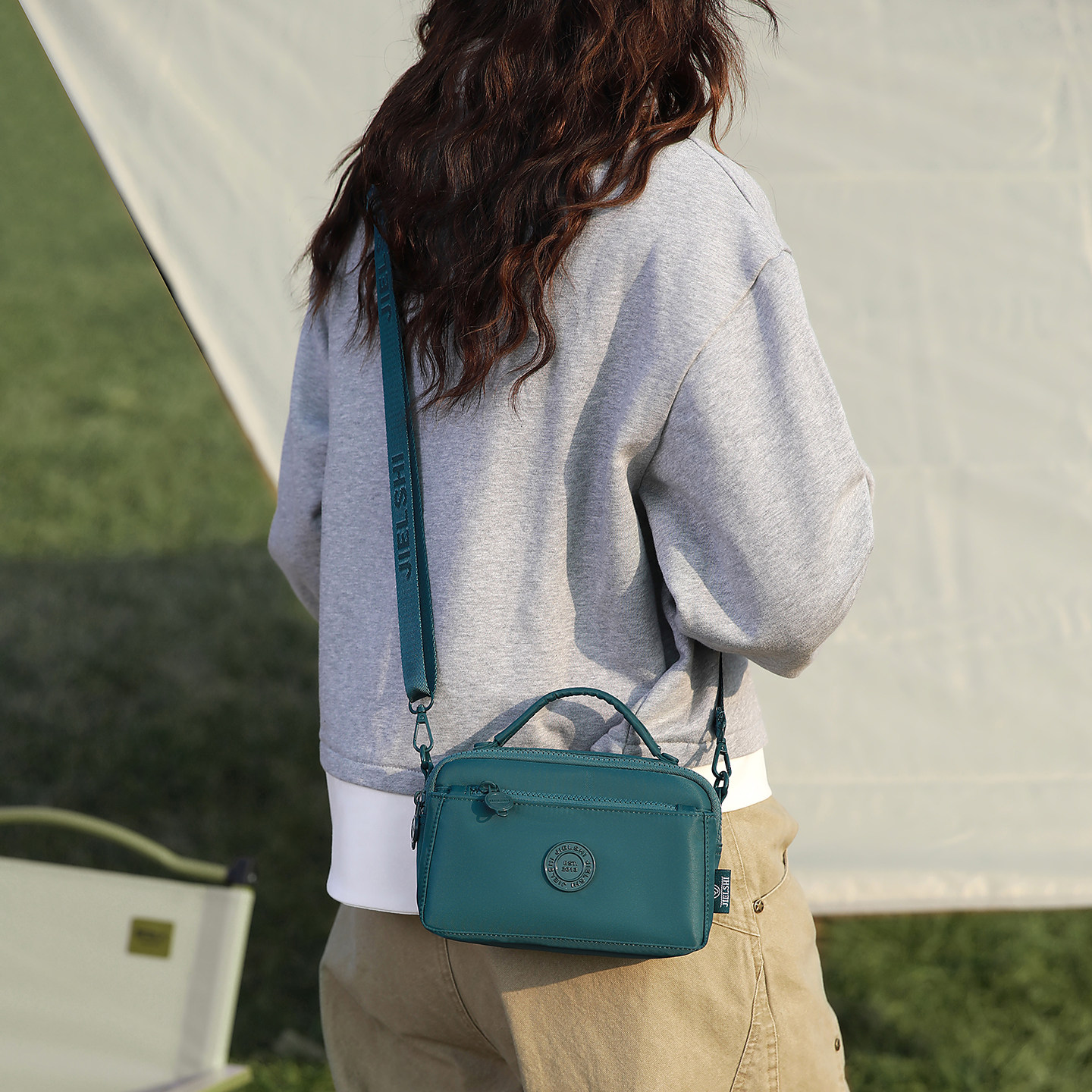 多隔层手拎背包女小包包新款百搭女士手机包尼龙通勤单肩斜挎女包,箱包皮具/热销女包/男包,小方包,淘宝优惠券,粉丝福利购,淘宝优惠卷