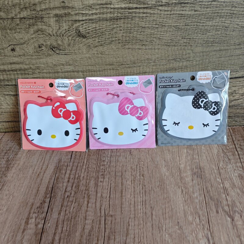 日本三丽鸥凯蒂猫门禁卡卡套可爱卡通大脸造型卡片收纳卡包行李箱