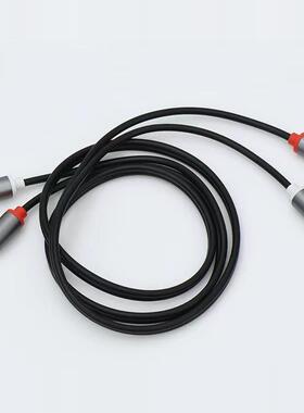 2对2音频线HiFi发烧红白双莲花音响功放连接线2RCA对2RCA信号线