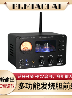 SA-20发烧HiFi电子管功放胆前级放大器蓝牙U盘音频播放器无损解码
