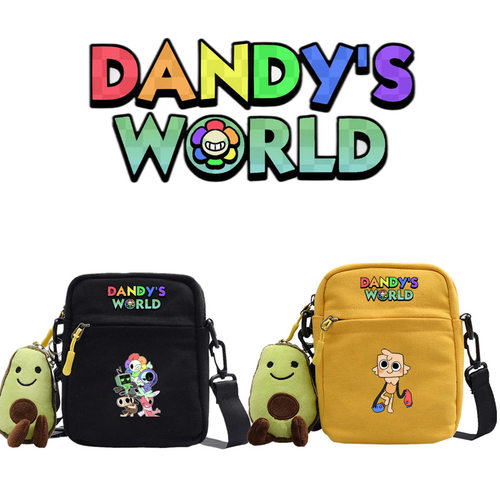 丹迪的世界斜跨包中小学生Dandy's World单肩包小方包男女背包