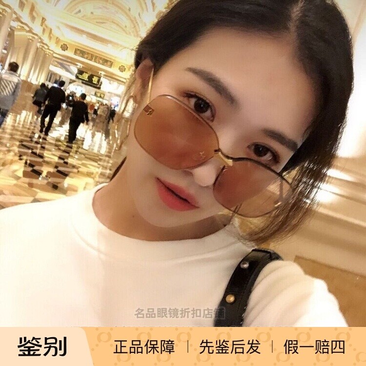 正品代购大框方形明星潮牌GUCCI男女士墨镜GG0352S古驰古奇太阳镜