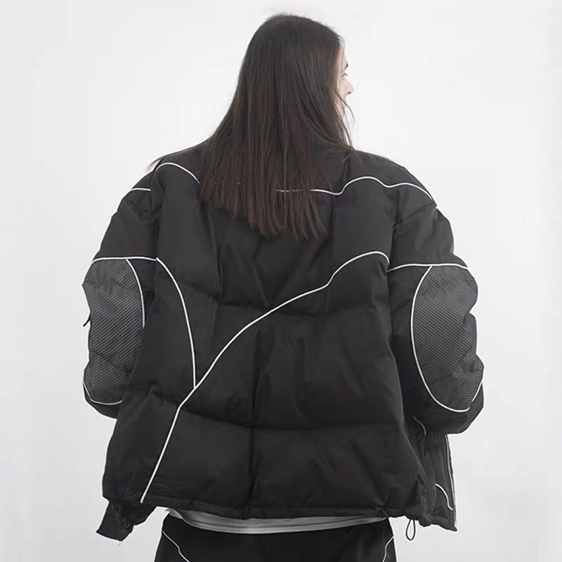 STR:OVERSIZE COAT/95C高密度面料「结构绘画」加厚宽松羽绒服