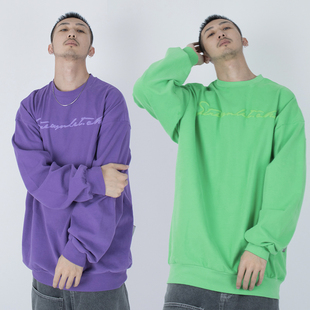 23AW雪花绒 宽松发泡印花圆领卫衣 SWEATER STREAMLET.CHEN