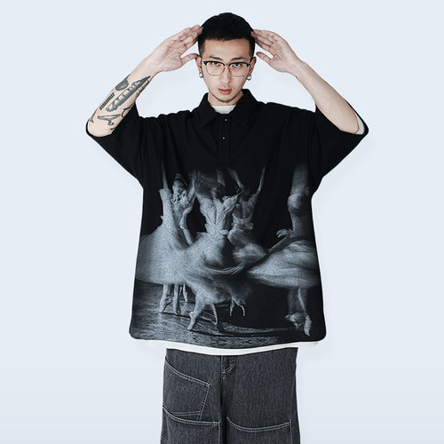 STREAMLET.CHEN:唯美肖像系列/芭蕾舞的落幕POLO衫