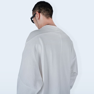 T恤 4针16线纯色打底长袖 STREAMLET.CHEN 无规律蔓延无缝拼接