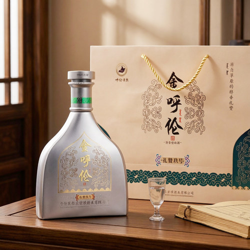 牙克石特产蒙森王白酒金呼伦52度500nl礼赞玖号