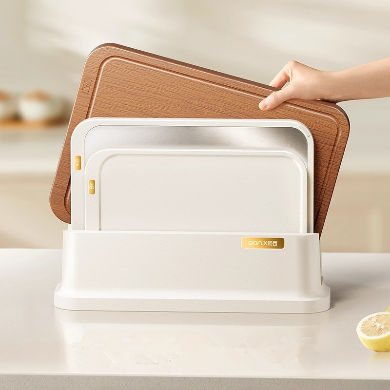 分类菜板套装厨房健康乌檀木砧板不锈钢家用抗菌防霉双面案板组合