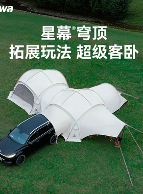 Tawa穹顶帐篷户外野营过夜防暴雨加厚防风车尾帐露营全套装备用品