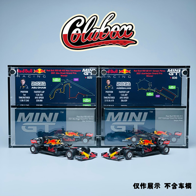 MINIGT835/836 F1红牛RedBull RB16B 1:64精品亚克力展示盒防尘盒