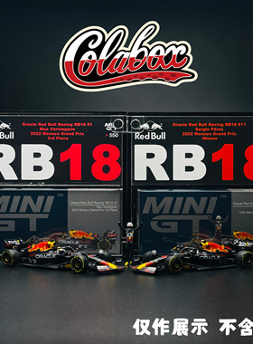 MINIGT 550 F1 红牛RedBull RB18 1:64精品亚克力展示盒防尘盒