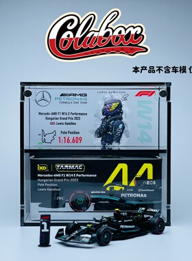 TARMACWORKS F1梅赛德斯W14 汉密尔顿1:64精品亚克力展示盒防尘盒