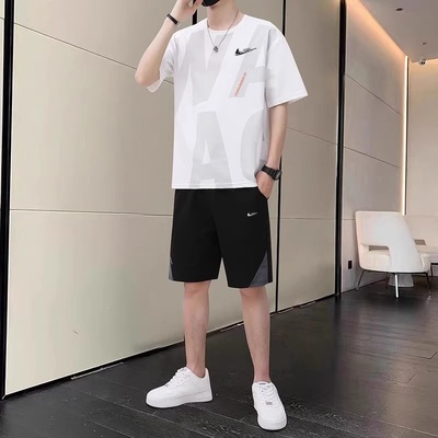 耐克顿夏季宽松休闲运动套装男