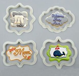 四款饼干模具相框模具对话框饼干模具四个一组价