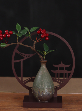 颢言陶瓷观赏中式客厅书房