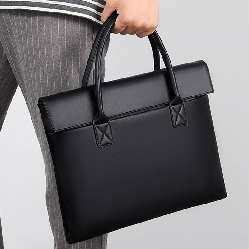 2025新款男女士商务手提公文包a4文件夹档案通勤14寸笔记本电脑袋