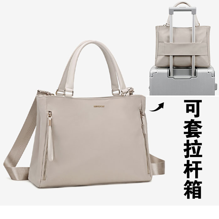 2025超火高级感女士手提公文包多分隔层休闲商务工作a4文件通勤托特大容量笔记本电脑袋14 15.6 16寸