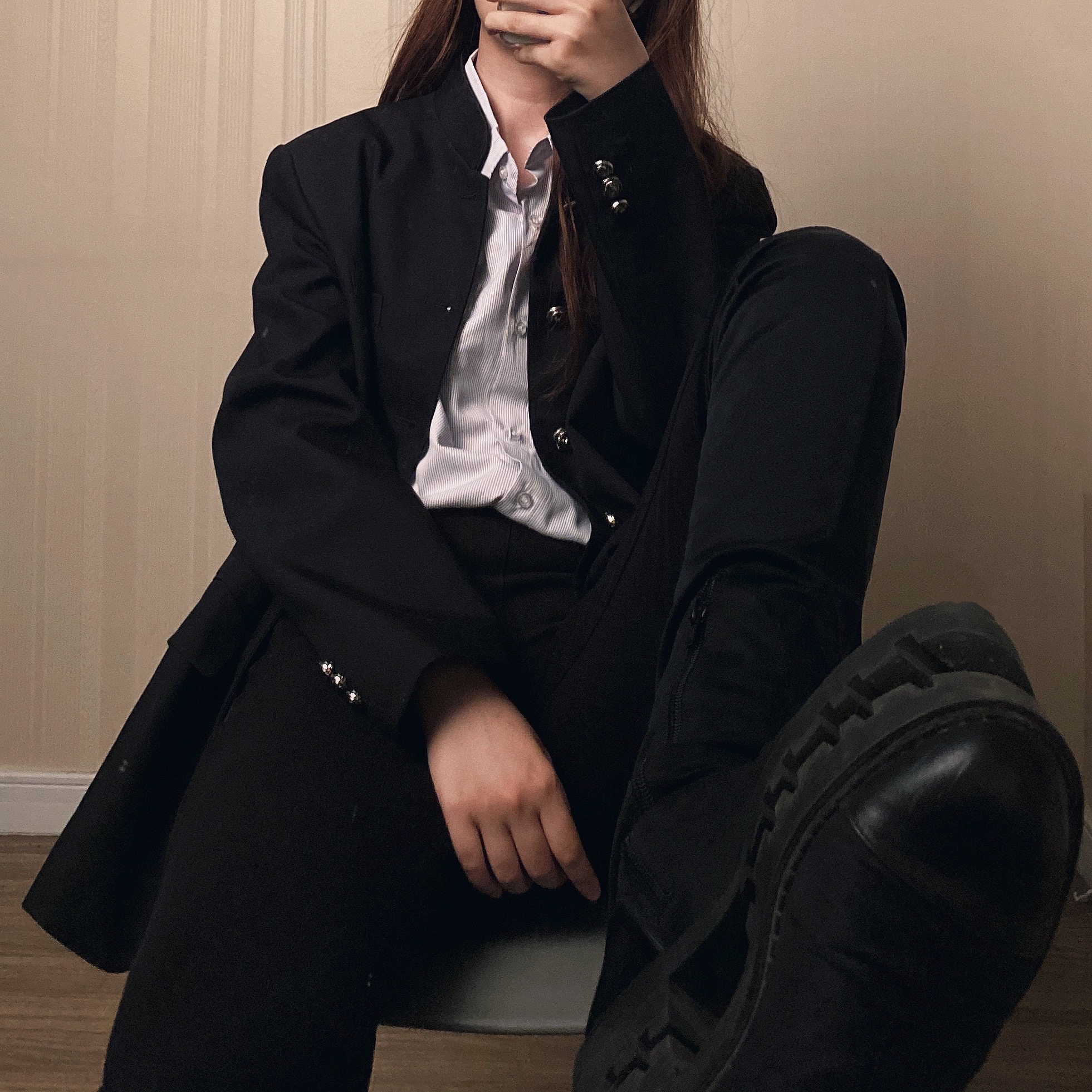 立领诘襟热血高校dk西服新中式