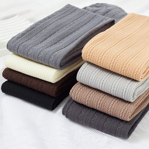 春秋季日系打底袜女薄款奶白咖色