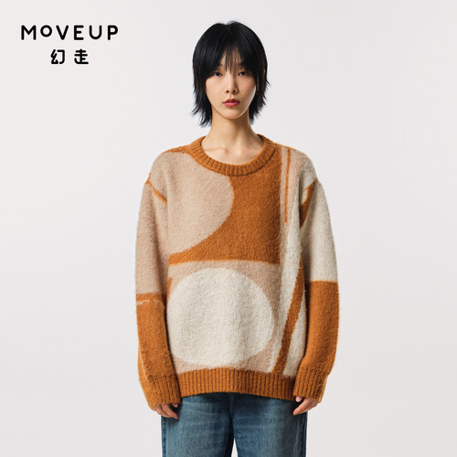 Moveup圆领设计师商场毛衣