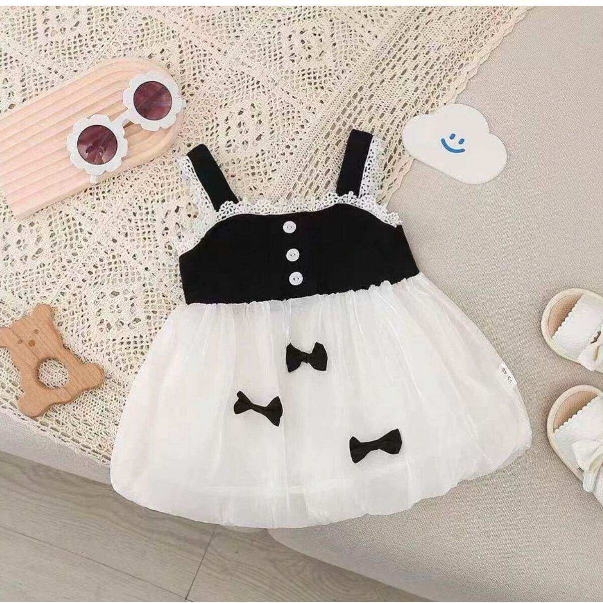 婴儿夏季吊带连衣裙1-2岁宝宝夏装背心裙女童公主裙洋气小童裙子