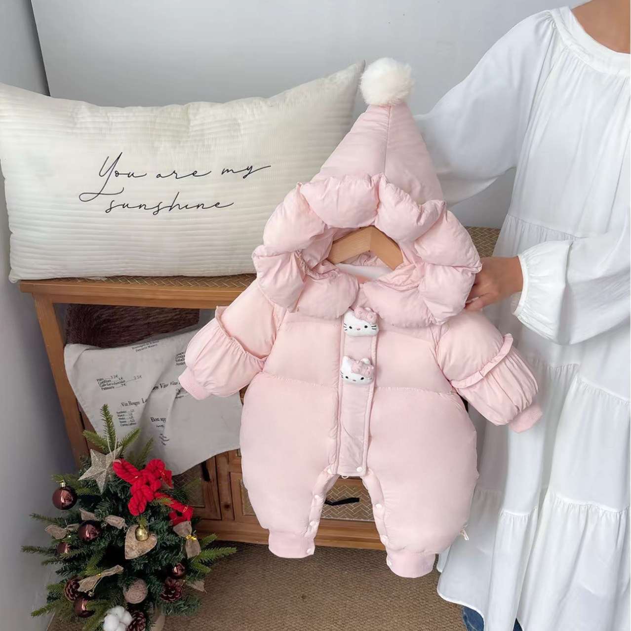 婴儿衣服秋冬款夹棉女宝宝连体衣深秋加厚女婴幼儿外出服哈衣爬服,童装/婴儿装/亲子装,连身衣/爬服/哈衣,淘宝优惠券,粉丝福利购,淘宝优惠卷