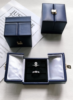 结婚对戒婚礼现场用仿真莫桑钻活口交换仪式专用求婚情侣对戒告白