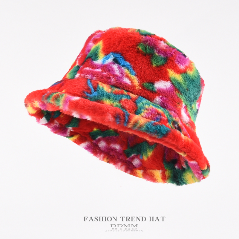 渔夫帽民族风女冬季盆帽