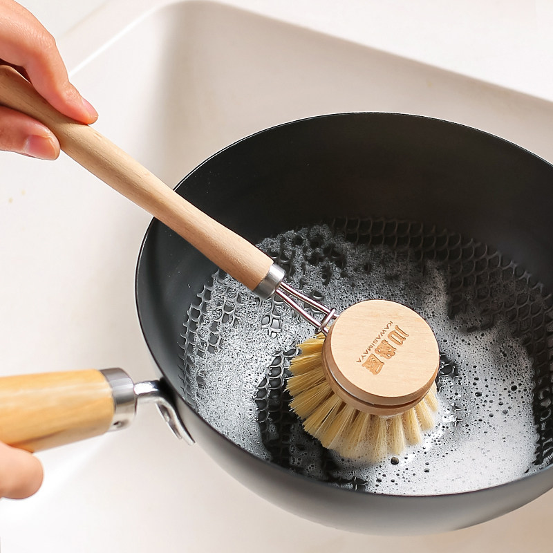 川岛屋锅刷厨房专用刷锅神器不伤锅洗锅碗刷子家用长柄清洁小毛刷