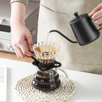川島屋手沖咖啡壺套裝咖啡過濾杯長嘴細口壺分享壺沖泡壺咖啡器具