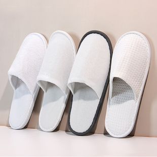 酒店一次性拖鞋民宿专用宾馆家用待客美容院旅行加厚批发定制logo