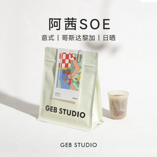 隔壁工坊哥斯达黎加托布茜SOE意式美式日晒咖啡豆150g