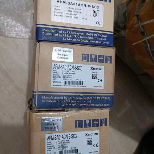 议价-全新韩国LS伺服电机APM-SA01ACN-8-SC3 带刹-可维修