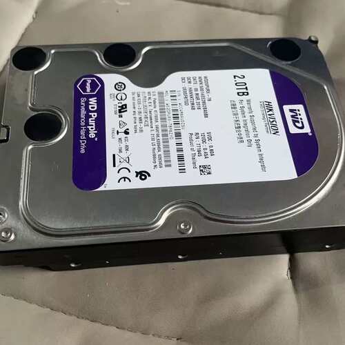 议价-WD Purple 2TB机械硬盘，型号WD20PURX-7-可维修