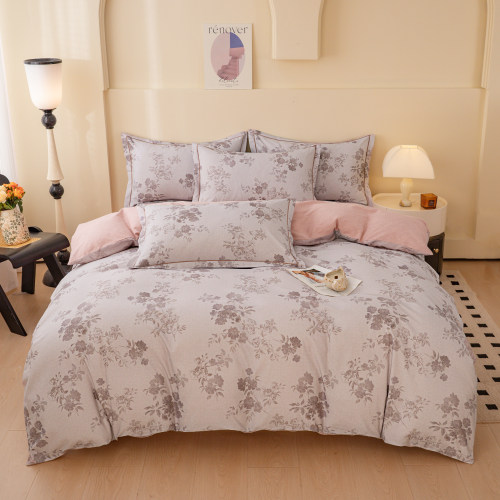 纯棉100棉全棉床品四件套被套床上用品学生宿舍床单四件套 G