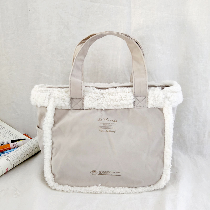 托特包休闲手提包手提包手拎毛绒