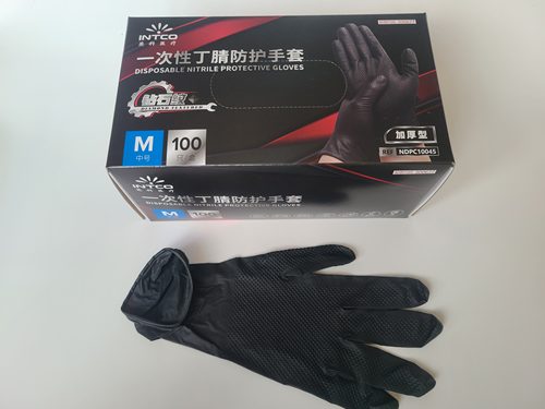 英科医疗防滑特厚丁腈一次性手套