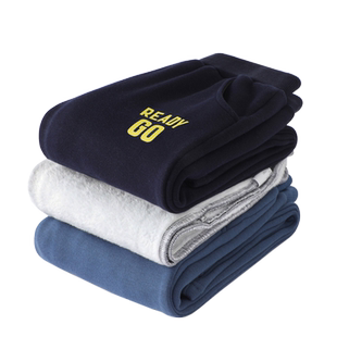 男童运动裤薄绒秋冬款小中大儿童长裤子一体绒男孩宝宝休闲裤2024