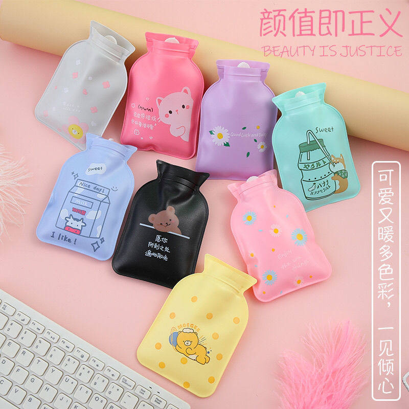 注水热水袋女热敷肚子小号随身迷你暖手宝卡通可爱学生儿童暖水袋