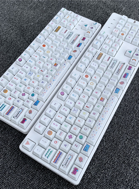 狼派FE87机械键盘青茶黑红CIY104键轴座热插拔RGB光键线分离磁吸