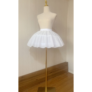 lolita裙撑狗短34厘米鱼骨撑短款暴力洛丽塔半身裙蓬蓬裙日常撑