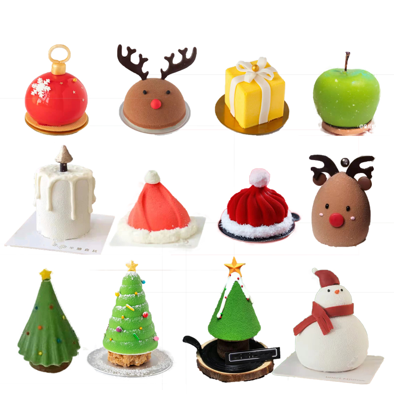 圣诞节甜品慕斯硅胶模具