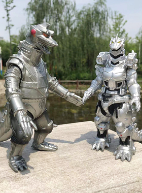 大号钢铁机甲机械哥斯拉邪龙加美拉全关节可动骷髅爬虫盖刚玩具男