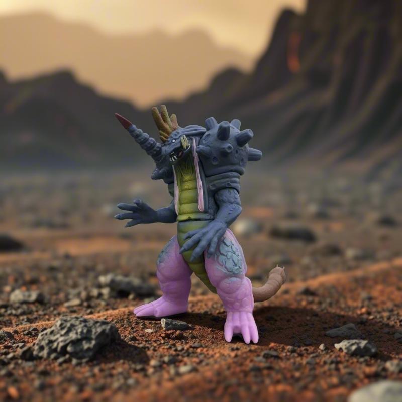 软胶小怪兽艾尔多基美拉青龙白虎钻地兽格鲁格古莱姆关节可动玩具