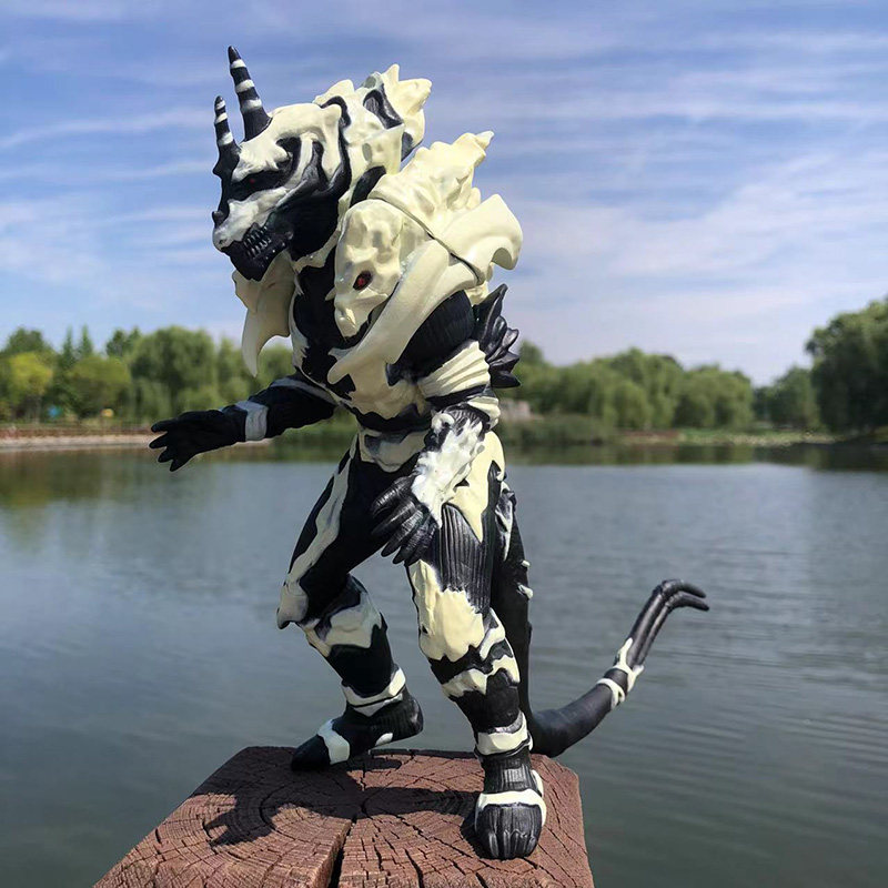 大号软胶哥斯拉怪兽怪兽x凯撒基多拉三头龙关节可动手办玩具模型