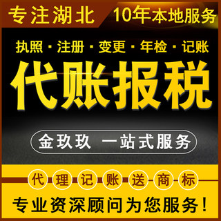 金玖玖武汉东湖新技术开发区黄陂区汉口北代理记账报税整理乱账