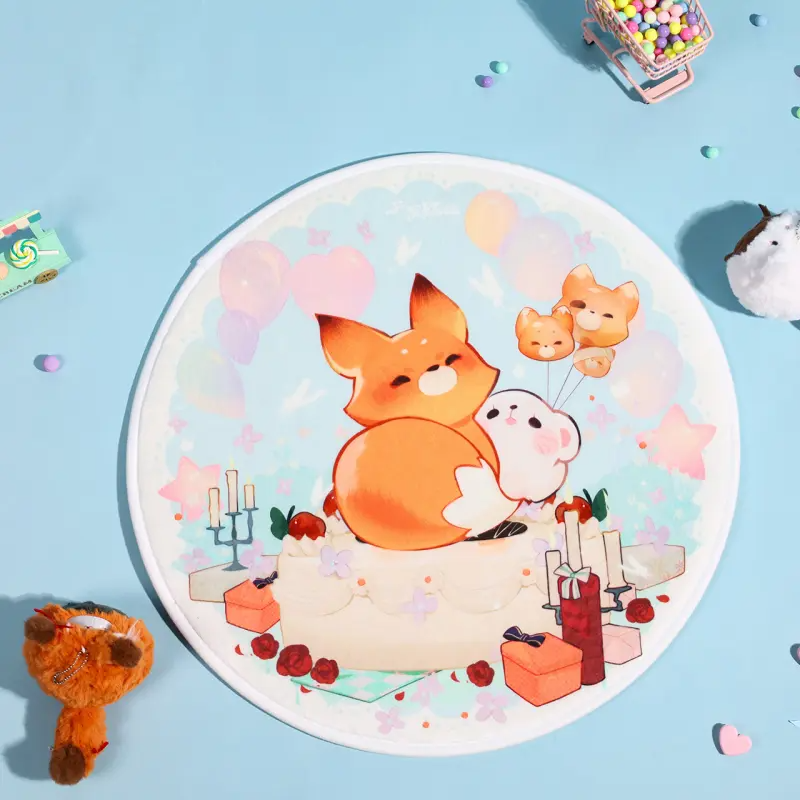 天官赐福 动画 毛茸茸狐鼬地垫 花城谢怜 动物 动漫二次元周边