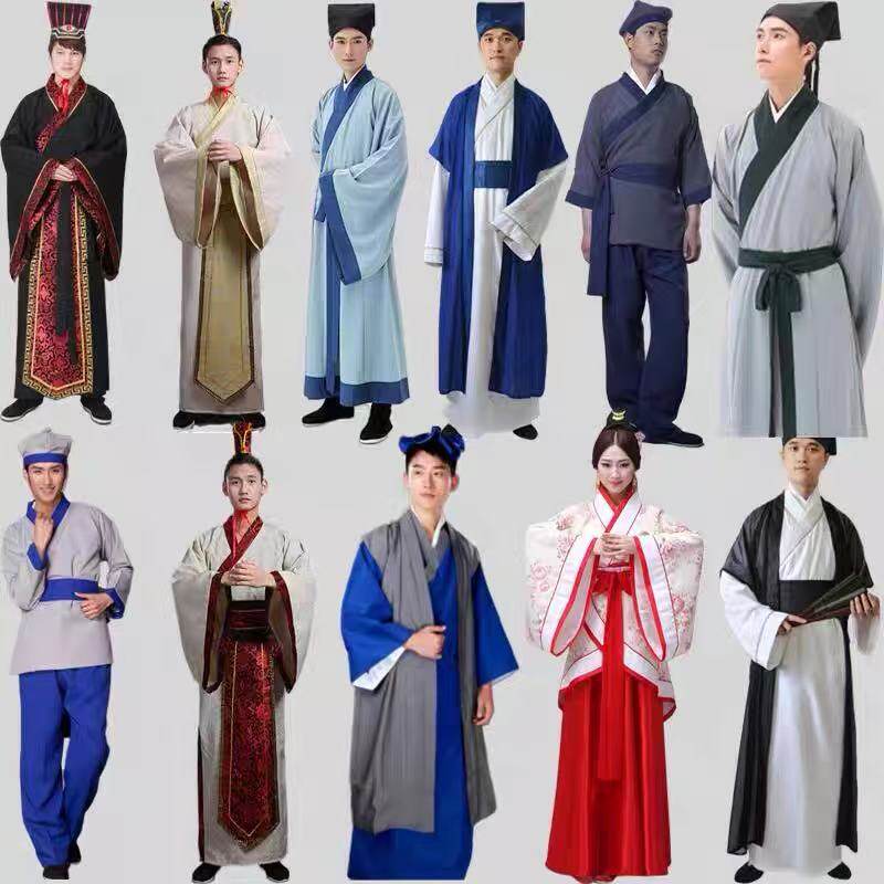 范进中举课本剧服装举人古代百姓书生服装屠户乡绅农民年会演出服